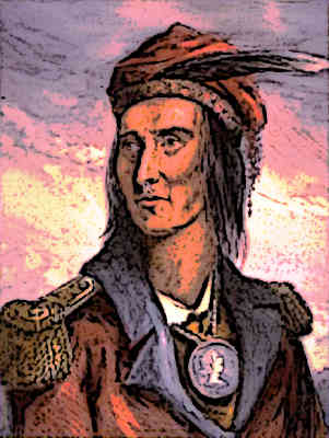 Tecumseh Shawnee Tribe Leader and Phophet Native American Famous People