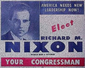 Richard Nixon Presidential Campaign flyer 1946