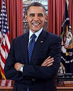 President Barack Obama is photographed during a presidential portrait