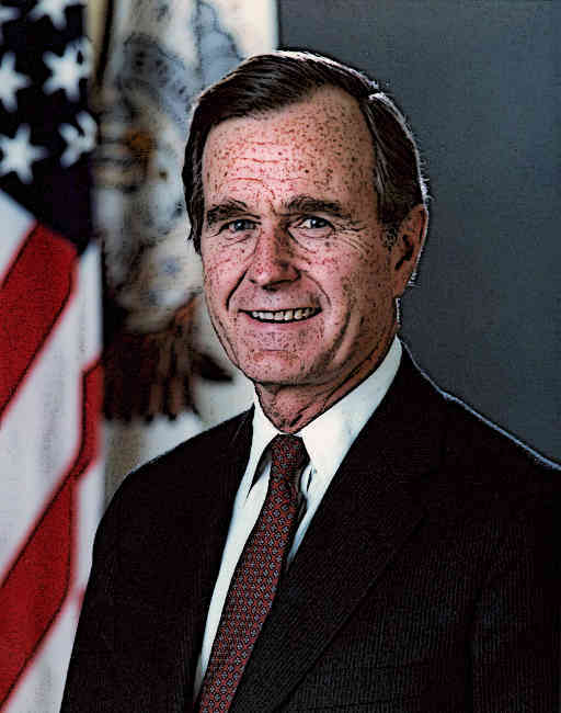 Vice President George H W Bush Portrait Before Becoming US President   Vice President George H W Bush Portrait Before Becoming US President 