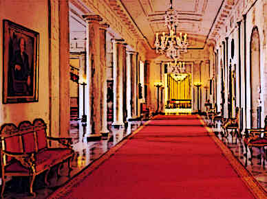 White House floor 1 Cross Hall