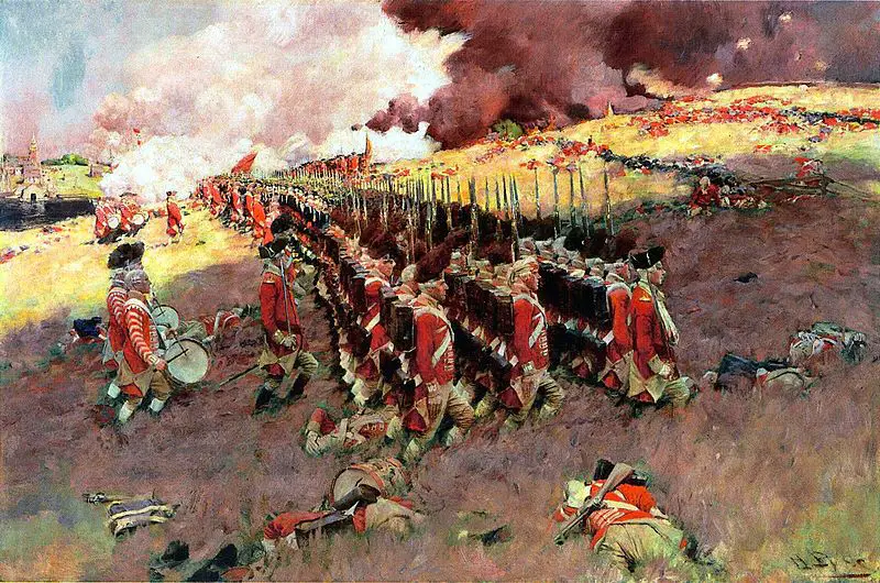Redcoats-in-colonial-times-battle-of-bunker-hill
