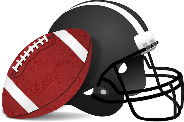 American-Football-Helmet-and-Ball