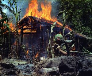 Vietnam-War-Burning-Vietnam-Houses