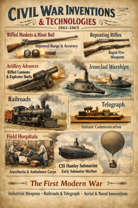 Inventions And Technologies Of The Civil War